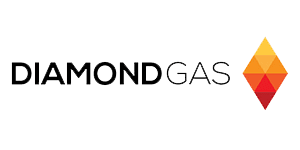 DiamondGas's logo - an Australian company providing energy services to both residential and business customers in QLD, NSW, VIC, and SA. Diamond Energy launched in 2004 with the goal of providing more sustainable energy solutions