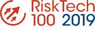 An award logo recognising Lacima as a top 100 company in the 2019 Risk Tech Rankings. The award is testament to Lacima's excellence in energy risk and analytics.