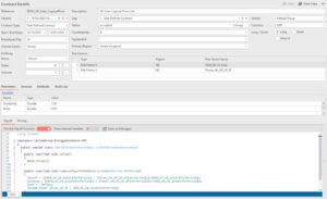A screenshot showing Lacima's flexible user-defined contract editor which allows the capture of any non-standard payoff.