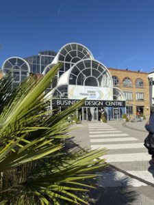 Exterior of the Business Design Centre in London, venue for Energy Trading Week Europe 2025.